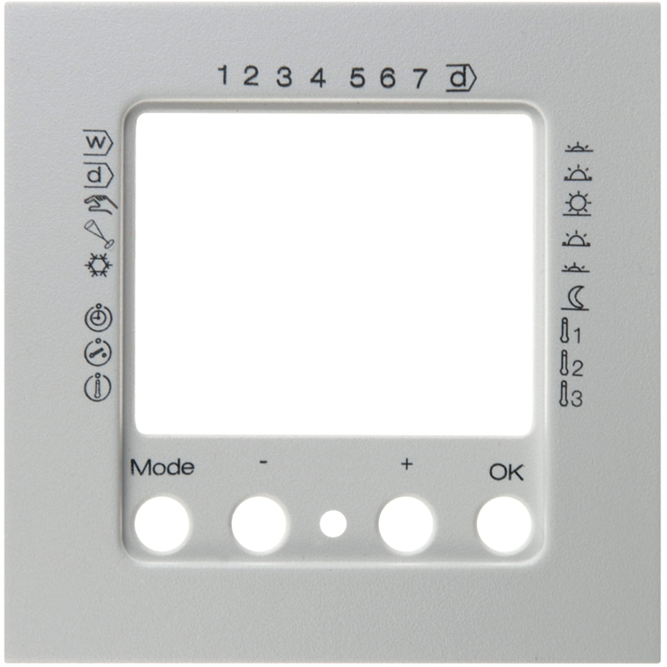 HAGER BOCCHIOTTI - Pezzo c.le x Termostato, temporizzato Serie S.1/B.3/B.7 bianco pol. opac
