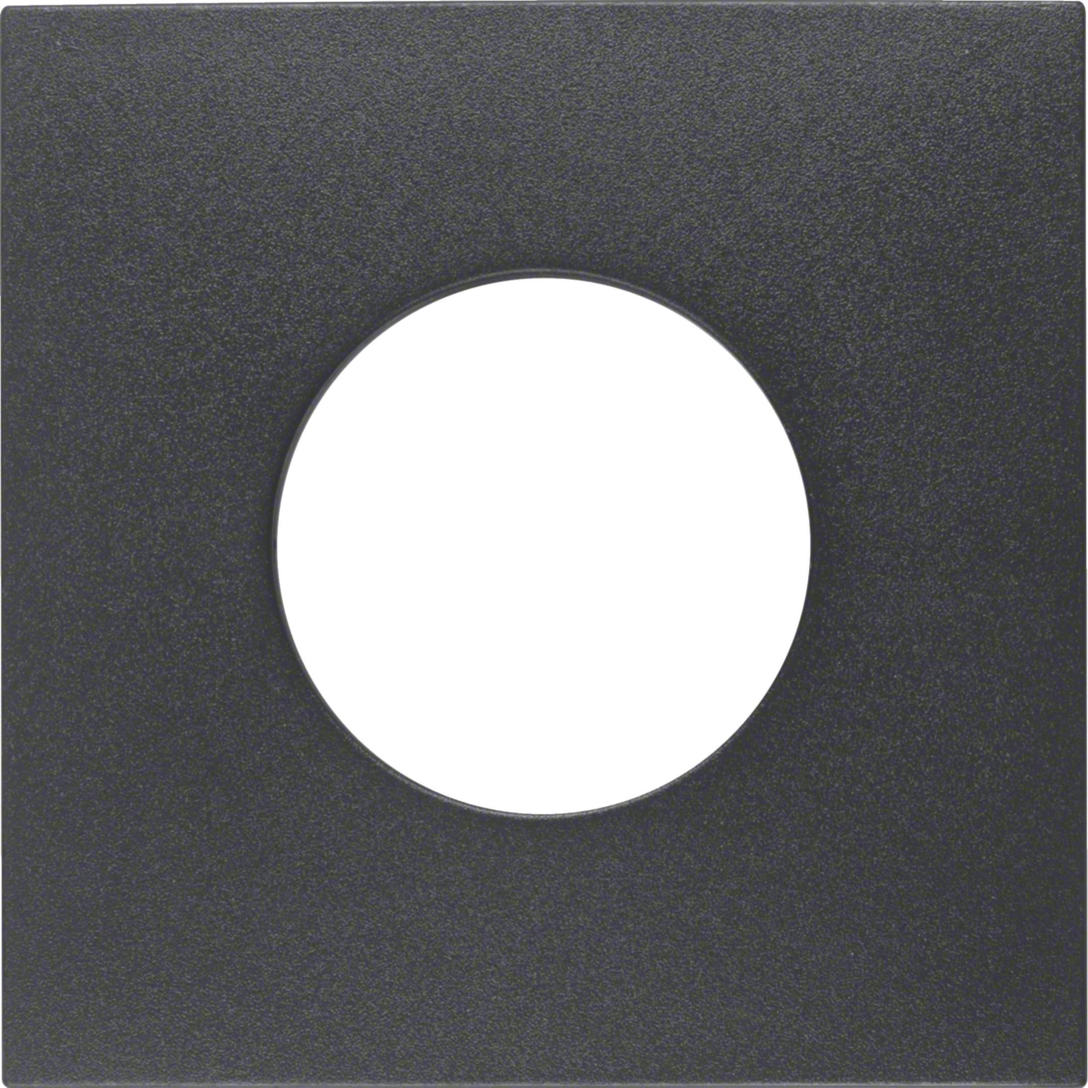 HAGER BOCCHIOTTI - Pezzo centrale per pulsante/spia luminosa E10 Berker B.3/B.7 antracite opaco