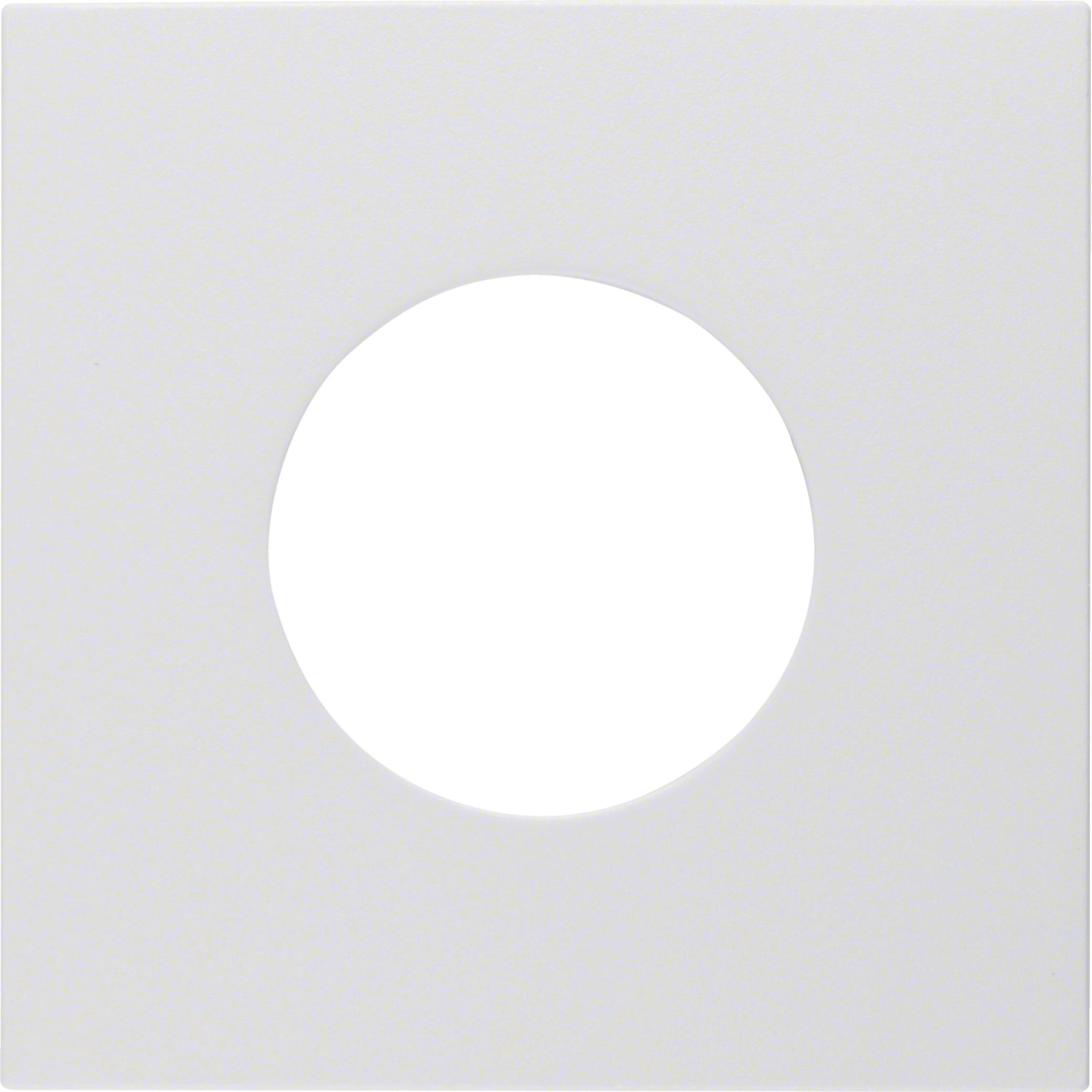 HAGER BOCCHIOTTI - Pezzo c.le x pulsante/spia luminosa E10 Berker S.1/B.3/B.7 bianco polare opaco