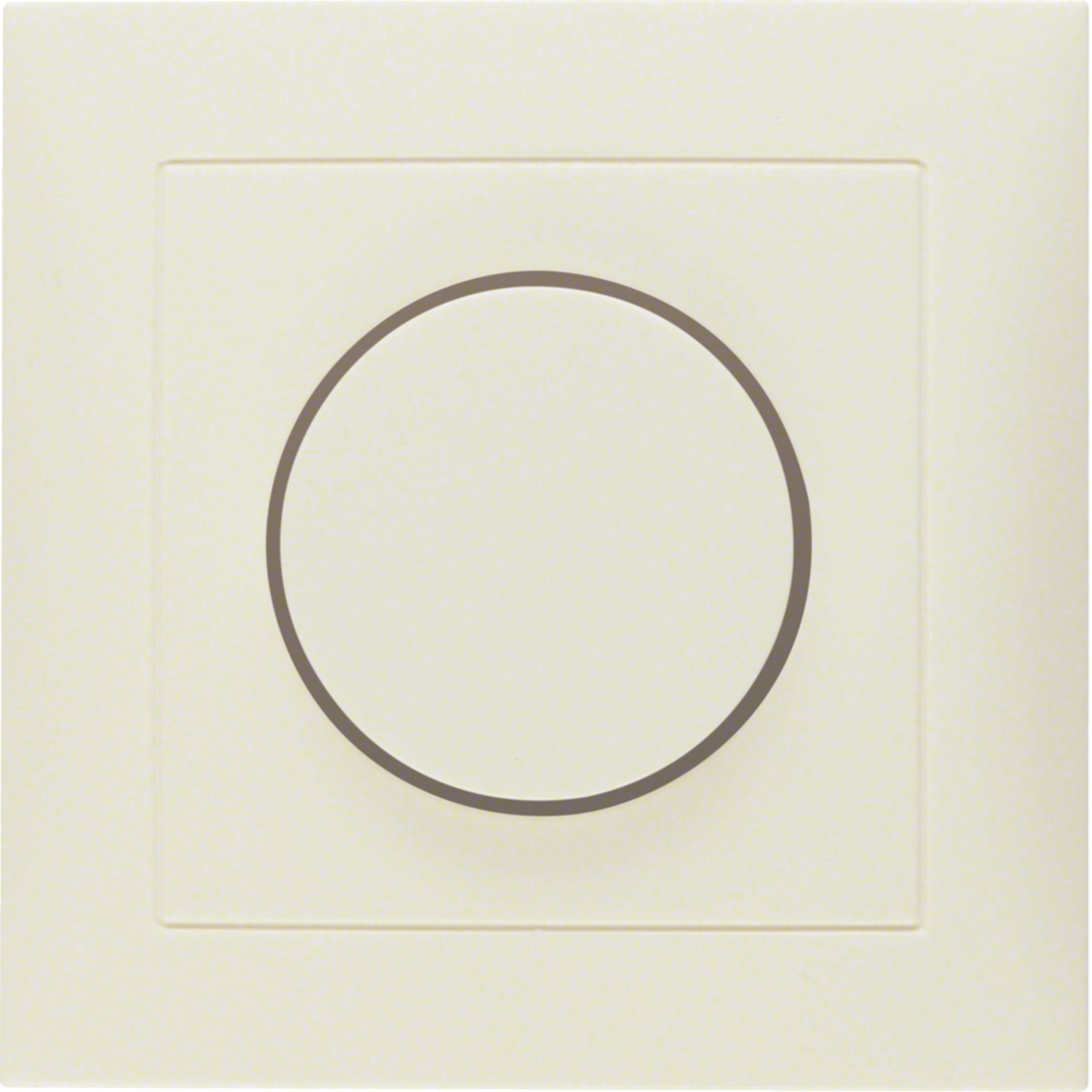 HAGER BOCCHIOTTI - Placca x dimmer a manopola/potenziometro a rotazione Serie S.1 bianco luc.