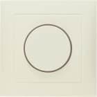 HAGER BOCCHIOTTI - Placca x dimmer a manopola/potenziometro a rotazione Serie S.1 bianco luc.