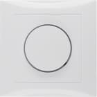 HAGER BOCCHIOTTI - Placca x dimmer a manopola/potenziometro a rotazione Serie S.1 bianc pol. luc.