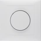 HAGER BOCCHIOTTI - Placca x dimmer a manopola/potenziometro a rotazione Serie S.1 bianc pol. opac