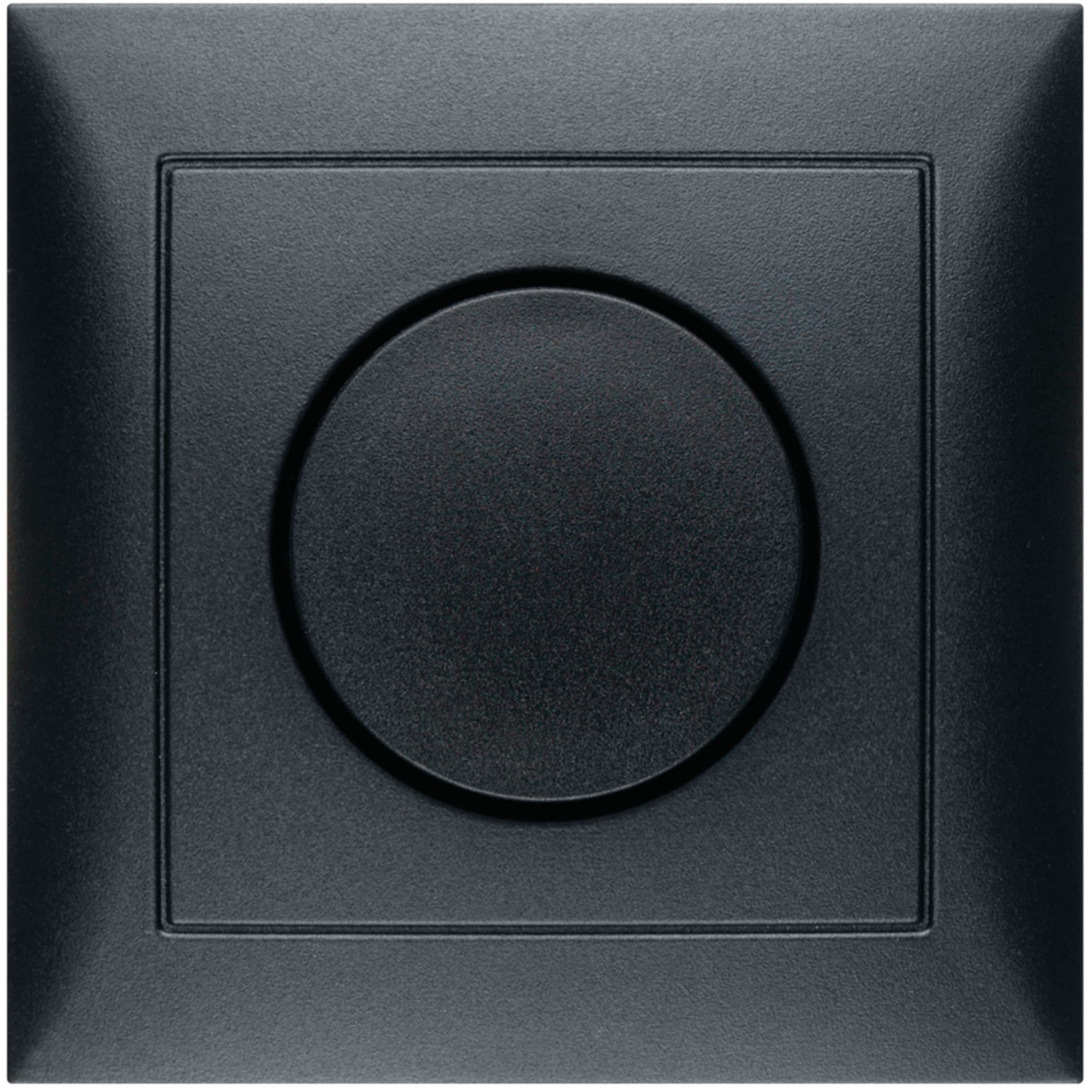 HAGER BOCCHIOTTI - Placca x dimmer a manopola/potenziometro a rotazione Serie S.1 antrac.opaco