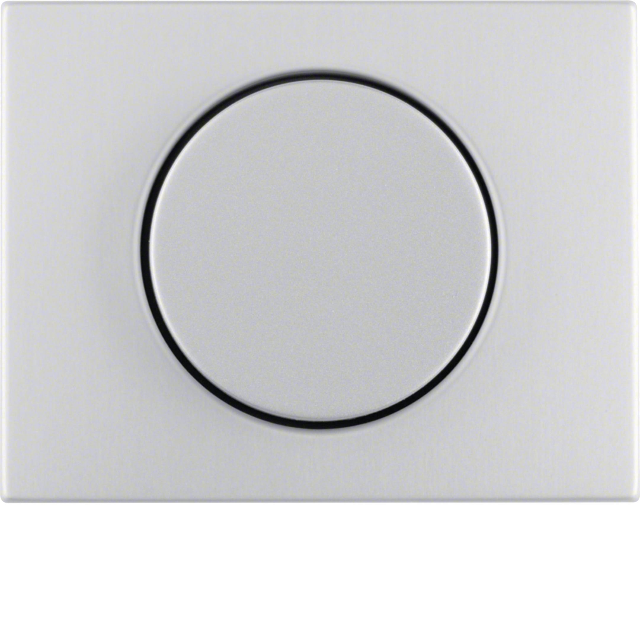 HAGER BOCCHIOTTI - Pezzo c.le x dimmer a manopola/potenziom. a rotaz. Serie K.5 alu, allum. anod.