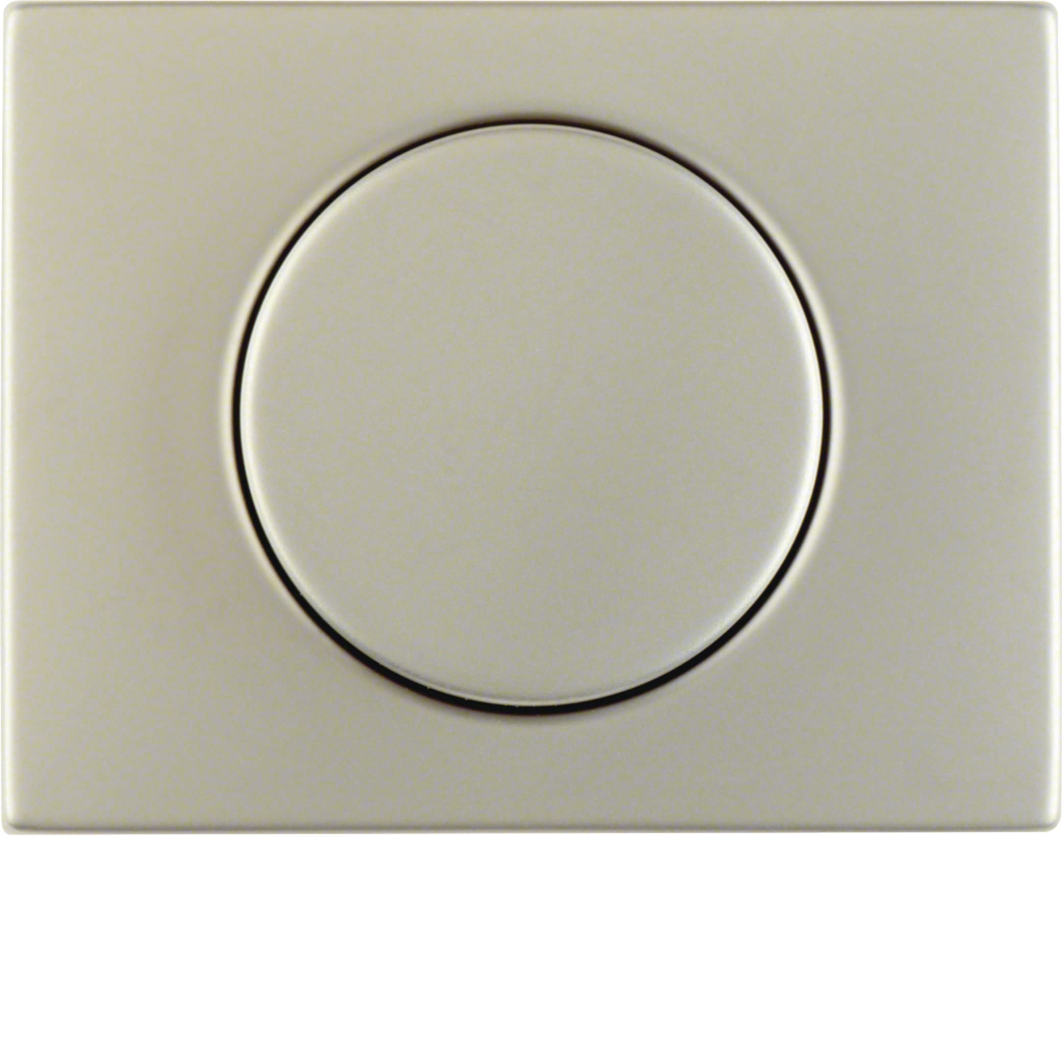 HAGER BOCCHIOTTI - Pezzo c.le x dimmer manopola/potenz. a rotaz. Serie K.5 acciaio inox met. opac