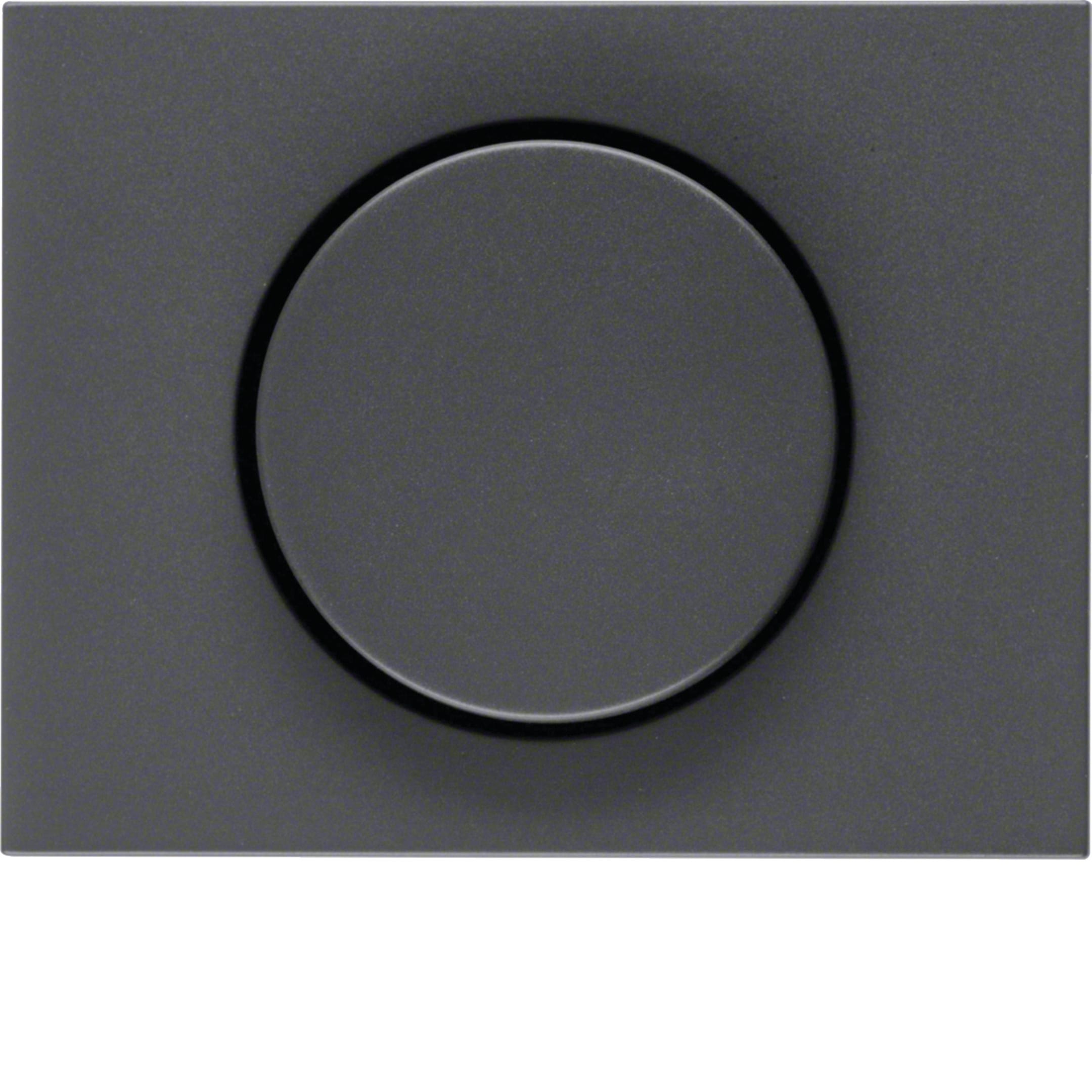 HAGER BOCCHIOTTI - Pezzo c.le x dimmer a manopola/potenziom. a rotaz. Serie K.1 antrac.opac, vern.