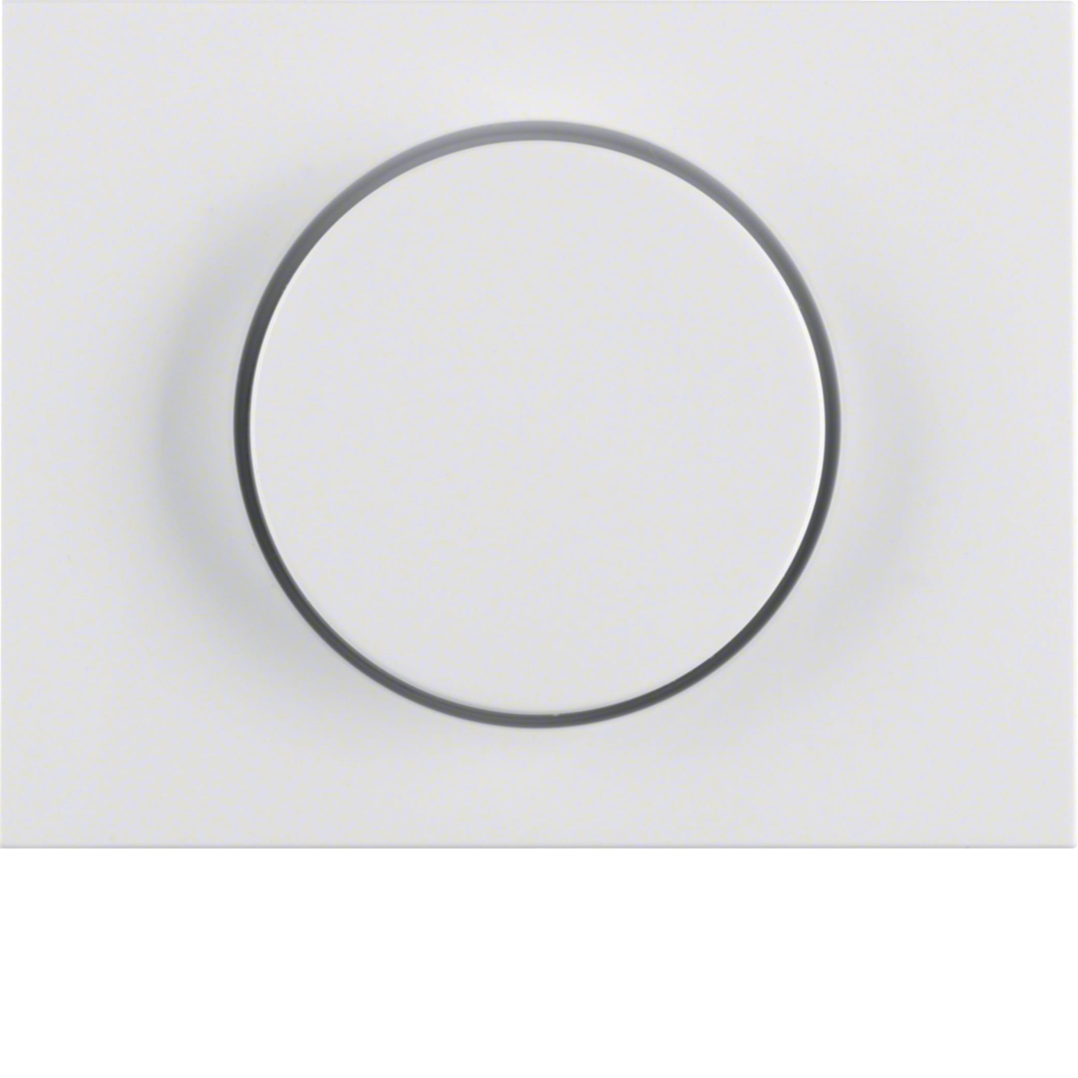 HAGER BOCCHIOTTI - Pezzo c.le x dimmer a manopola/potenziometro a rotaz. Serie K.1 bianco pol. luc.