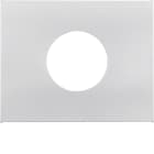 HAGER BOCCHIOTTI - Pezzo centrale per pulsante/spia luminosa E10 Berker K.5 alu opaco, verniciato