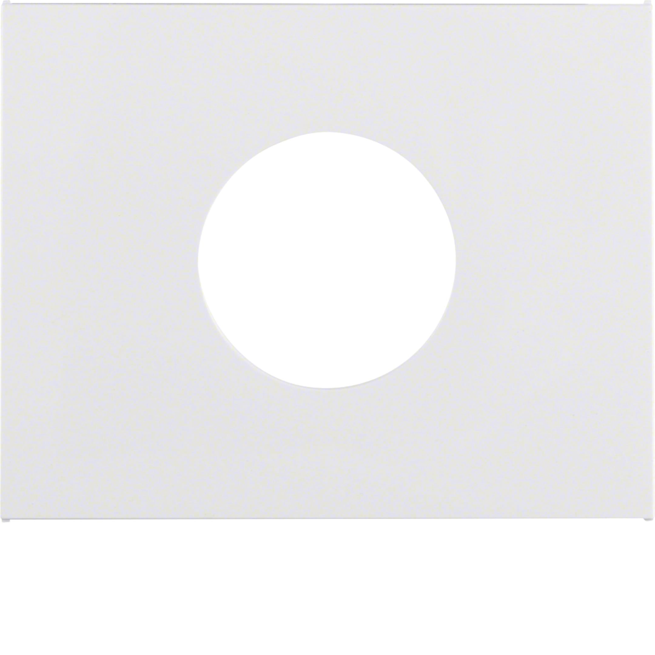 HAGER BOCCHIOTTI - Pezzo centrale per pulsante/spia luminosa E10 Berker K.1 bianco polare lucido