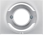 HAGER BOCCHIOTTI - Pezzo centrale per spia luminosa E14 Berker K.5 alu opaco, verniciato