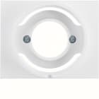 HAGER BOCCHIOTTI - Pezzo centrale per spia luminosa E14 Berker K.1 bianco polare lucido