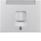 HAGER BOCCHIOTTI - Pezzo c.le con otturatore antipolvere Serie K.5 alu opaco, vern.