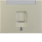 HAGER BOCCHIOTTI - Pezzo c.le con otturatore antipolvere Serie K.5 acciaio inox opaco, vern.