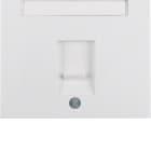 HAGER BOCCHIOTTI - Pezzo c.le con otturatore antipolvere Serie K.1 Bianco pol. Luc.