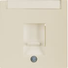 HAGER BOCCHIOTTI - Pezzo c.le con otturatore di protezione antipolvere Berker S.1 bianco lucido