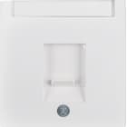 HAGER BOCCHIOTTI - Pezzo centrale con otturatore di protezione antipolvere S.1 bianco polare lucido