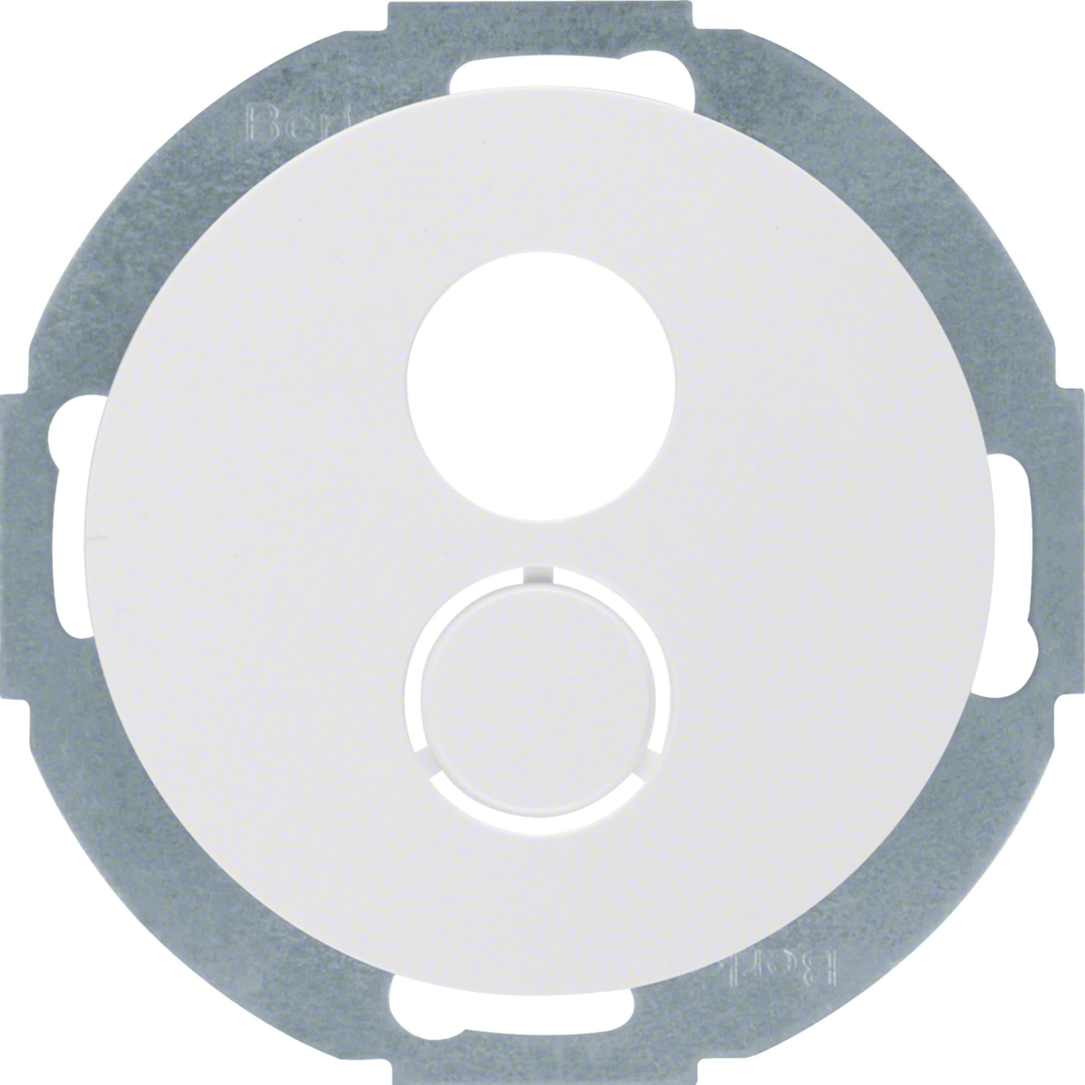 HAGER BOCCHIOTTI - Inserto con pezzo centrale x miniconnettore Serie R.classic bianco polare lucido