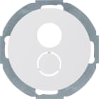 HAGER BOCCHIOTTI - Inserto con pezzo centrale x miniconnettore Serie R.classic bianco polare lucido