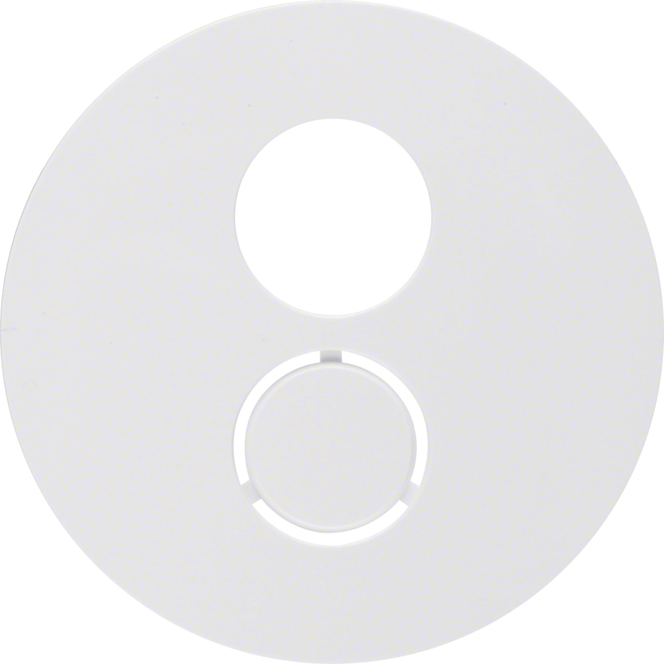HAGER BOCCHIOTTI - Pezzo centrale per presa per altoparlanti Berker R.1/R.3 bianco polare lucido