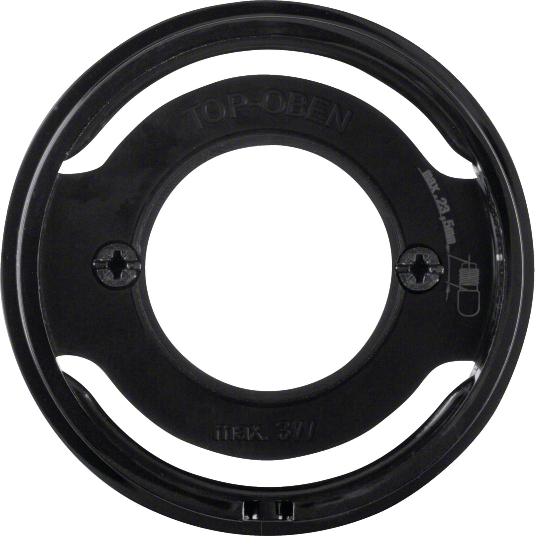 HAGER BOCCHIOTTI - Pezzo centrale per spia luminosa E14 Berker R.1/R.3 nero lucido