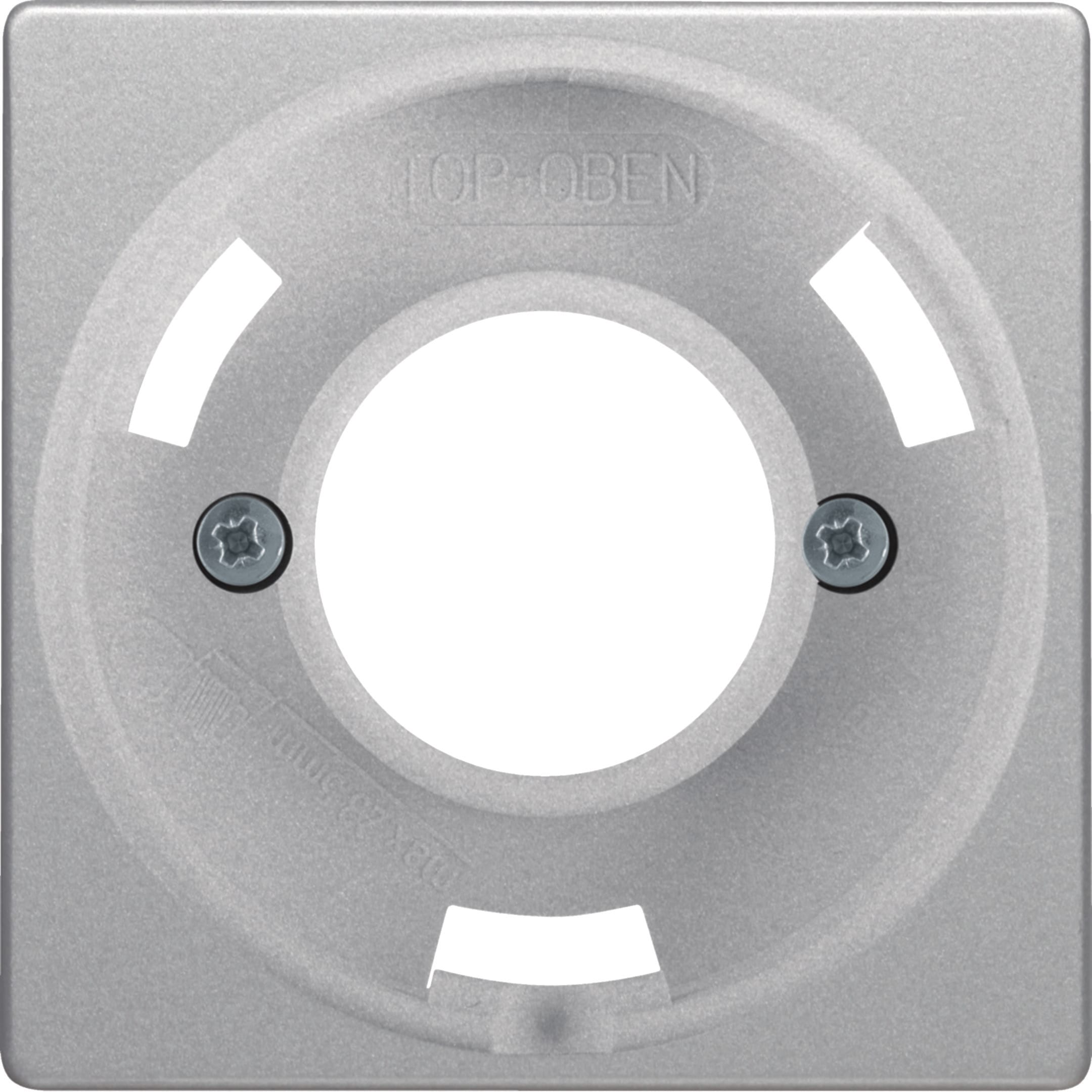 HAGER BOCCHIOTTI - Pezzo centrale per spia luminosa E14 Berker Q.1/Q.3 alu velluto, verniciato
