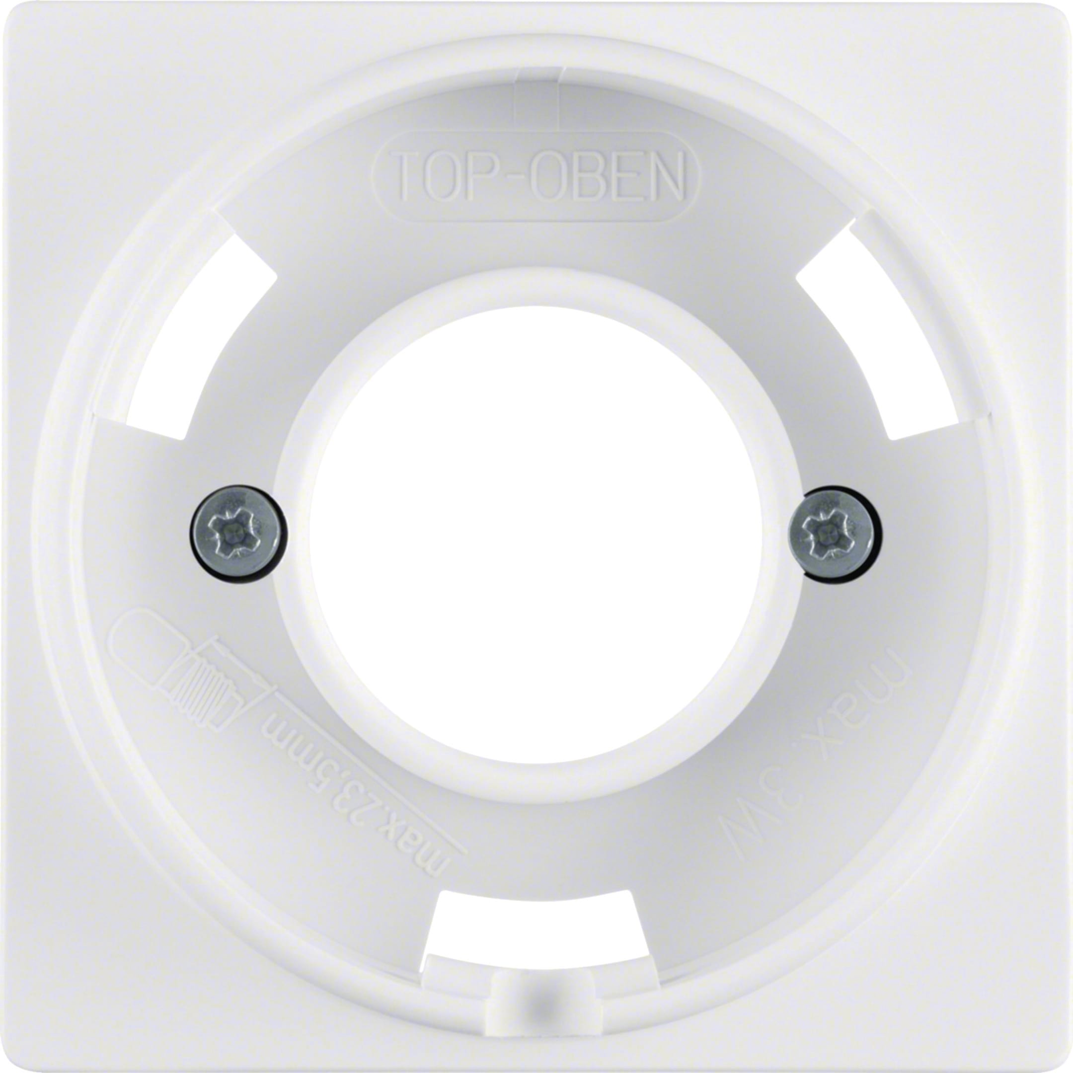 HAGER BOCCHIOTTI - Pezzo centrale per spia luminosa E14 Berker Q.1/Q.3 bianco polare velluto