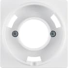 HAGER BOCCHIOTTI - Pezzo centrale per spia luminosa E14 Berker Q.1/Q.3 bianco polare velluto
