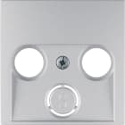 HAGER BOCCHIOTTI - Pezzo centrale per presa TV doppia/tripla Berker B.7 alu opaco, verniciato