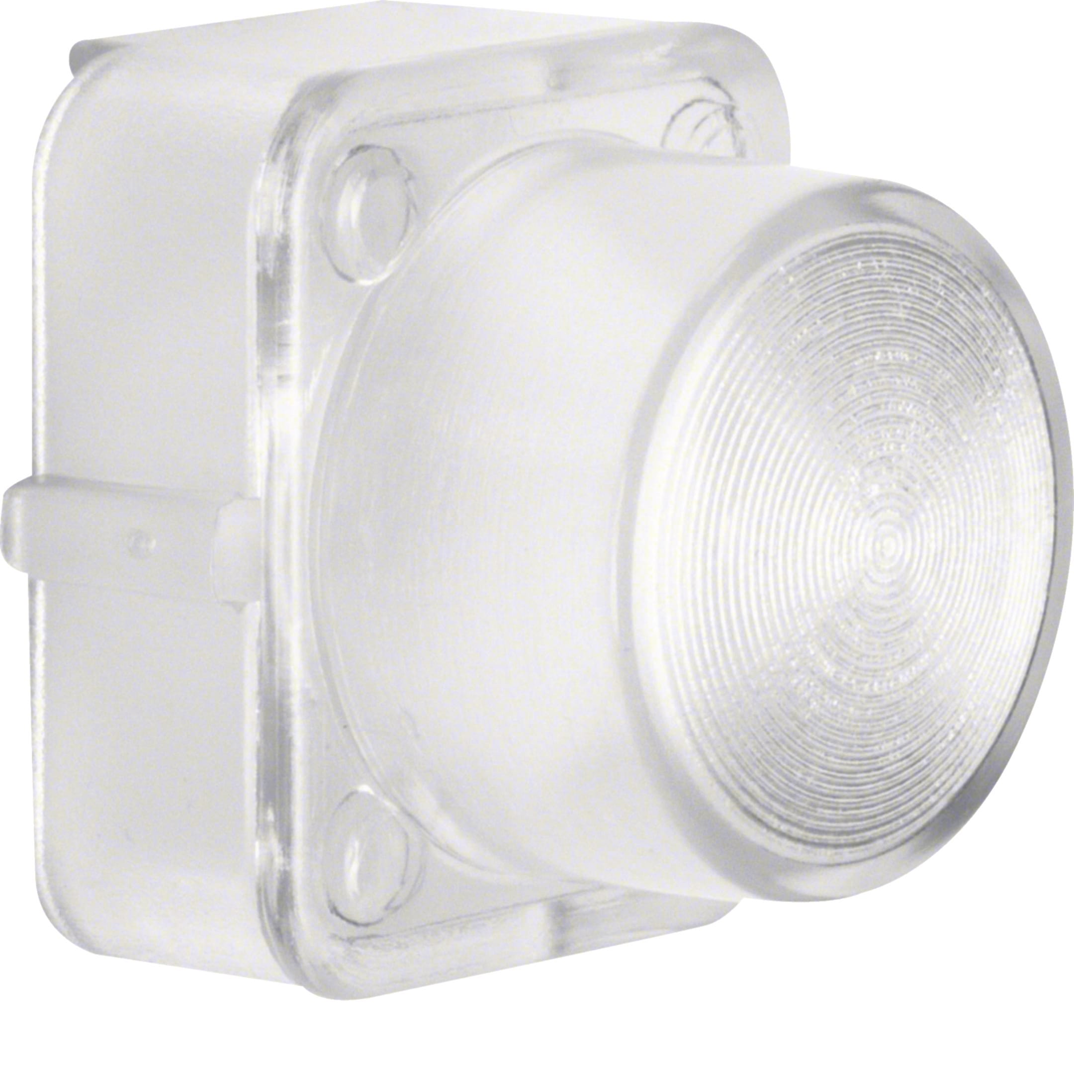 HAGER BOCCHIOTTI - Calotta x Puls./spia luminosa E10 Serie 1930/Glas/R.classic chiaro, trasparente