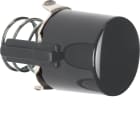 HAGER BOCCHIOTTI - Pulsante x base pulsante/spia luminosa E10 Serie 1930/Glas/R.classic nero lucido