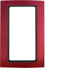 HAGER BOCCHIOTTI - Cornice con finestra grande B.3 alu rosso/antracite opaco, alluminio anodizzato