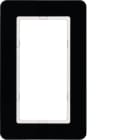 HAGER BOCCHIOTTI - Cornice con finestra grande Berker Q.7 vetro nero