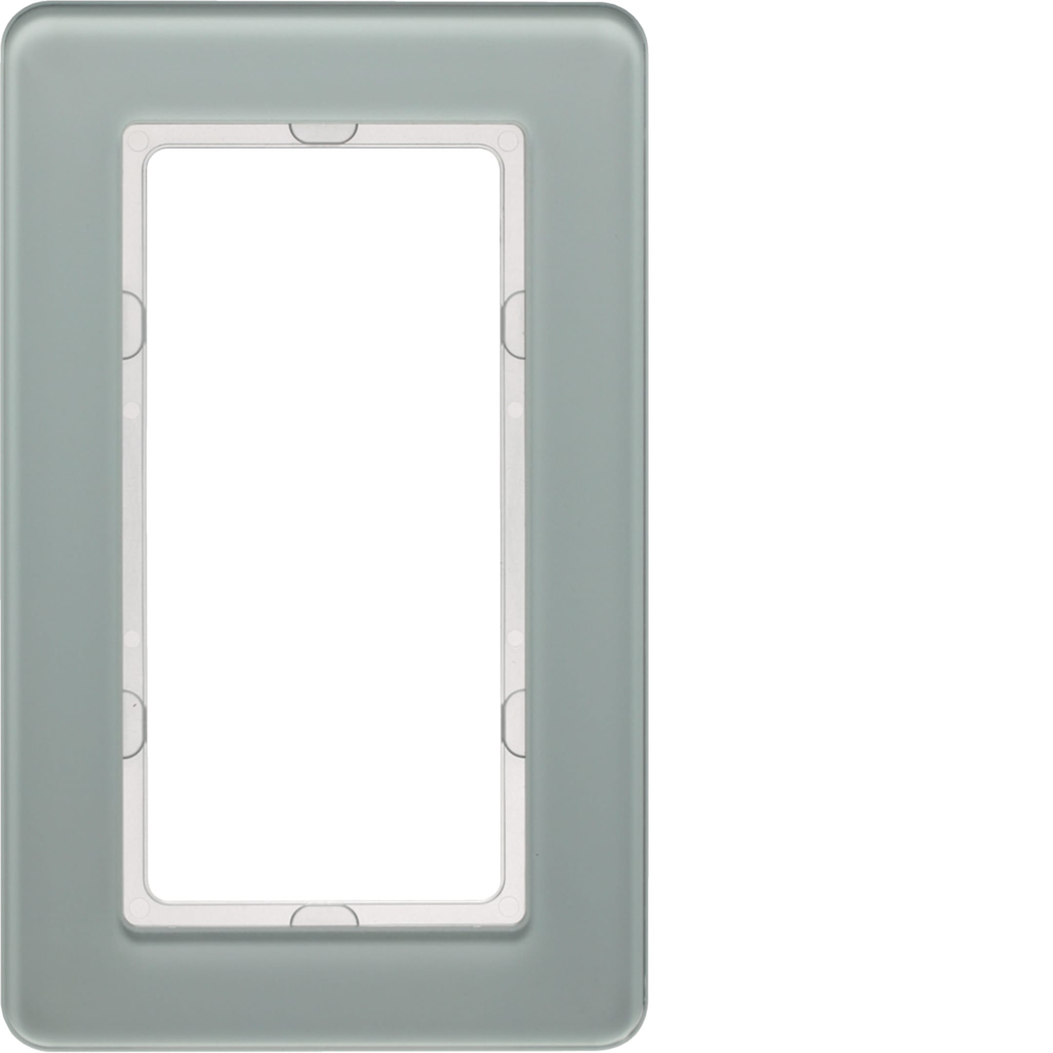 HAGER BOCCHIOTTI - Cornice con finestra grande Berker Q.7 vetro bianco