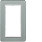 HAGER BOCCHIOTTI - Cornice con finestra grande Berker Q.7 vetro bianco