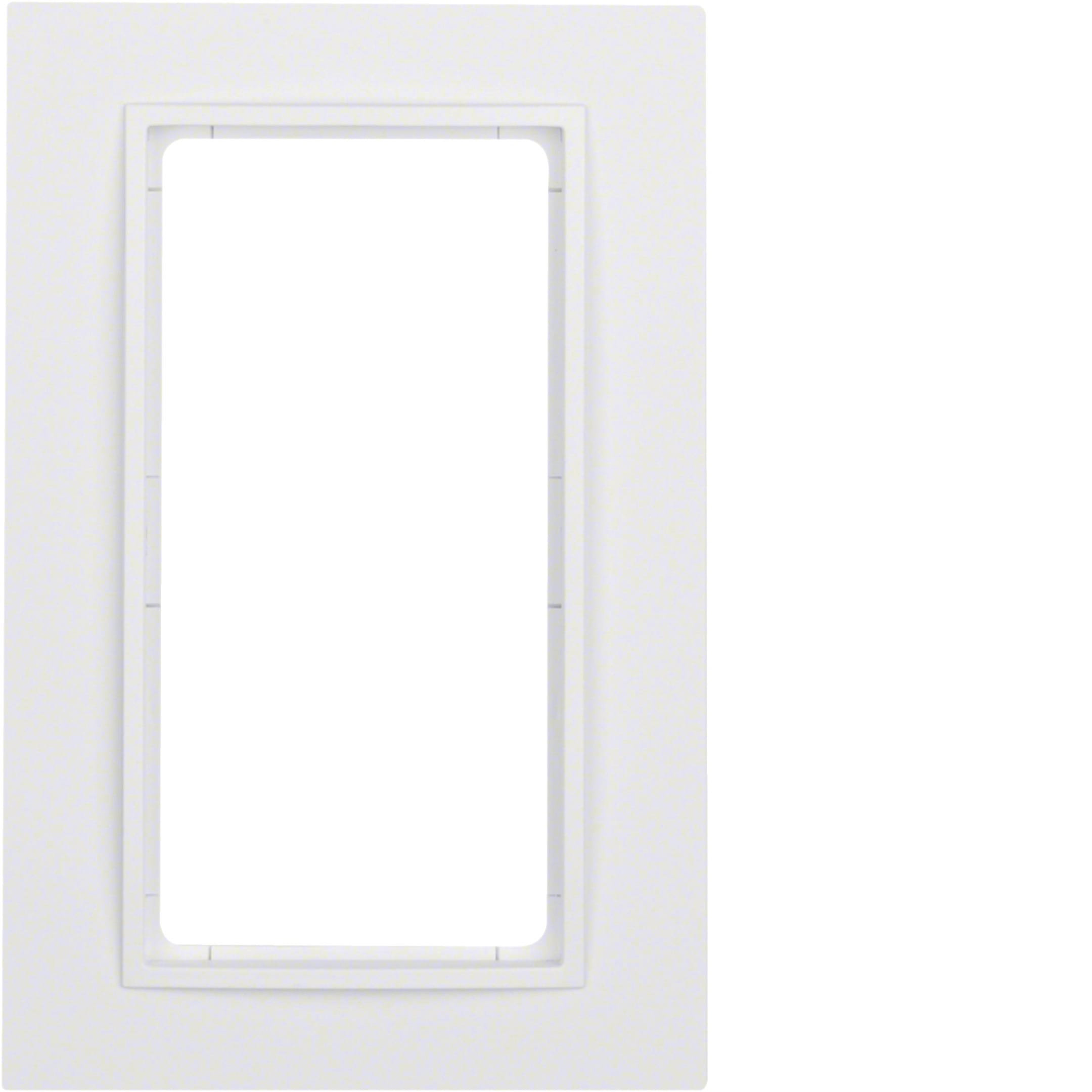 HAGER BOCCHIOTTI - Cornice con finestra grande Berker B.7 bianco polare opaco, verniciato