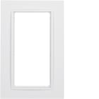 HAGER BOCCHIOTTI - Cornice con finestra grande Berker B.7 bianco polare opaco, verniciato