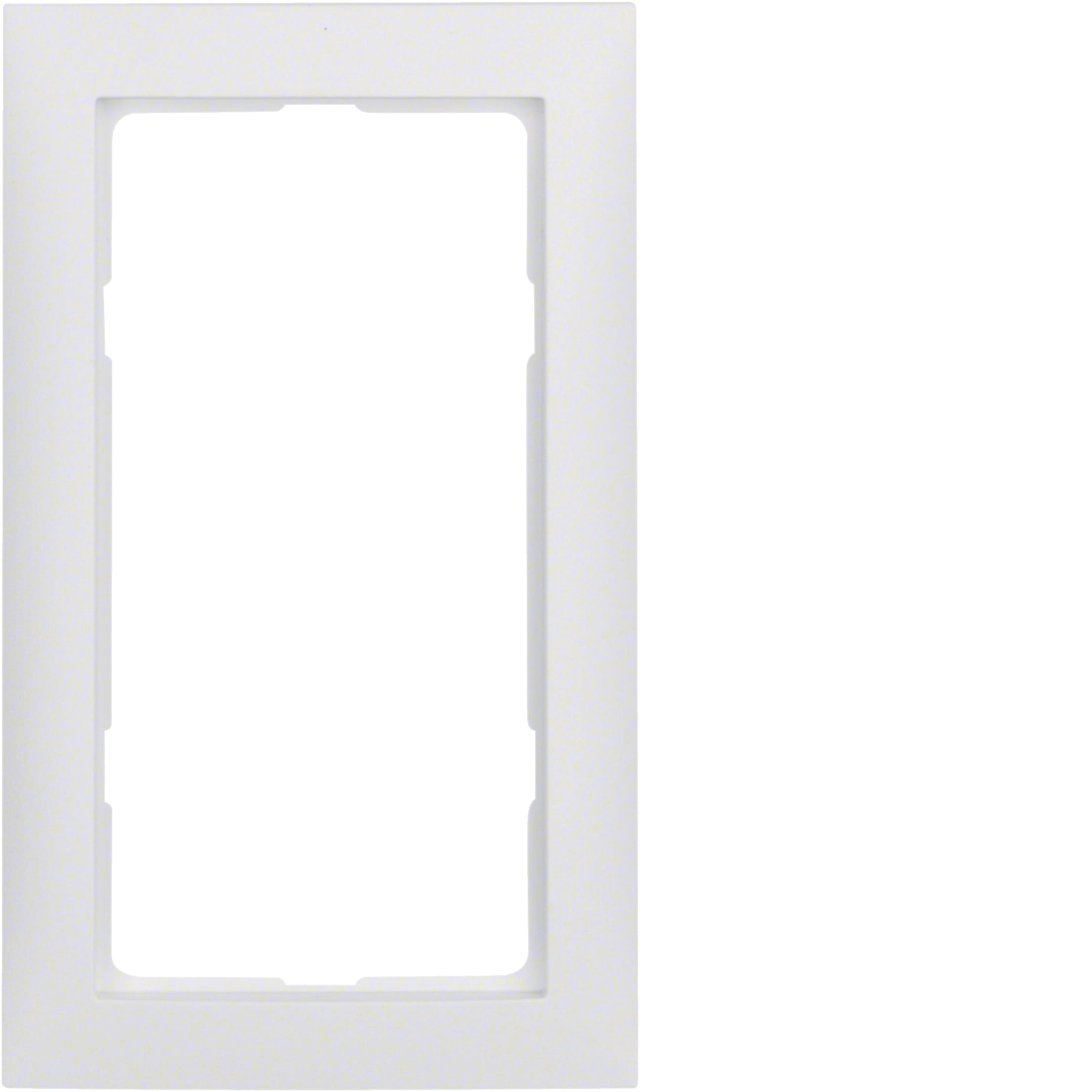 HAGER BOCCHIOTTI - Cornice con finestra grande Berker S.1 bianco polare opaco