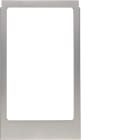 HAGER BOCCHIOTTI - Cornice design angolare, versione grande accessorio acciaio inox, metallo opaco