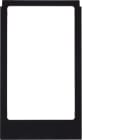 HAGER BOCCHIOTTI - Cornice design angolare, versione grande accessorio nero lucido