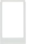 HAGER BOCCHIOTTI - Cornice design angolare, versione grande accessorio vetro bianco polare