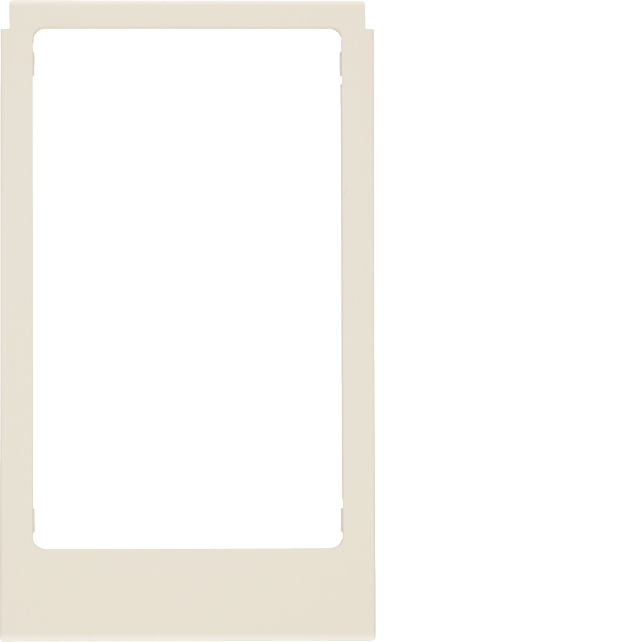 HAGER BOCCHIOTTI - Cornice design angolare, versione grande accessorio bianco lucido