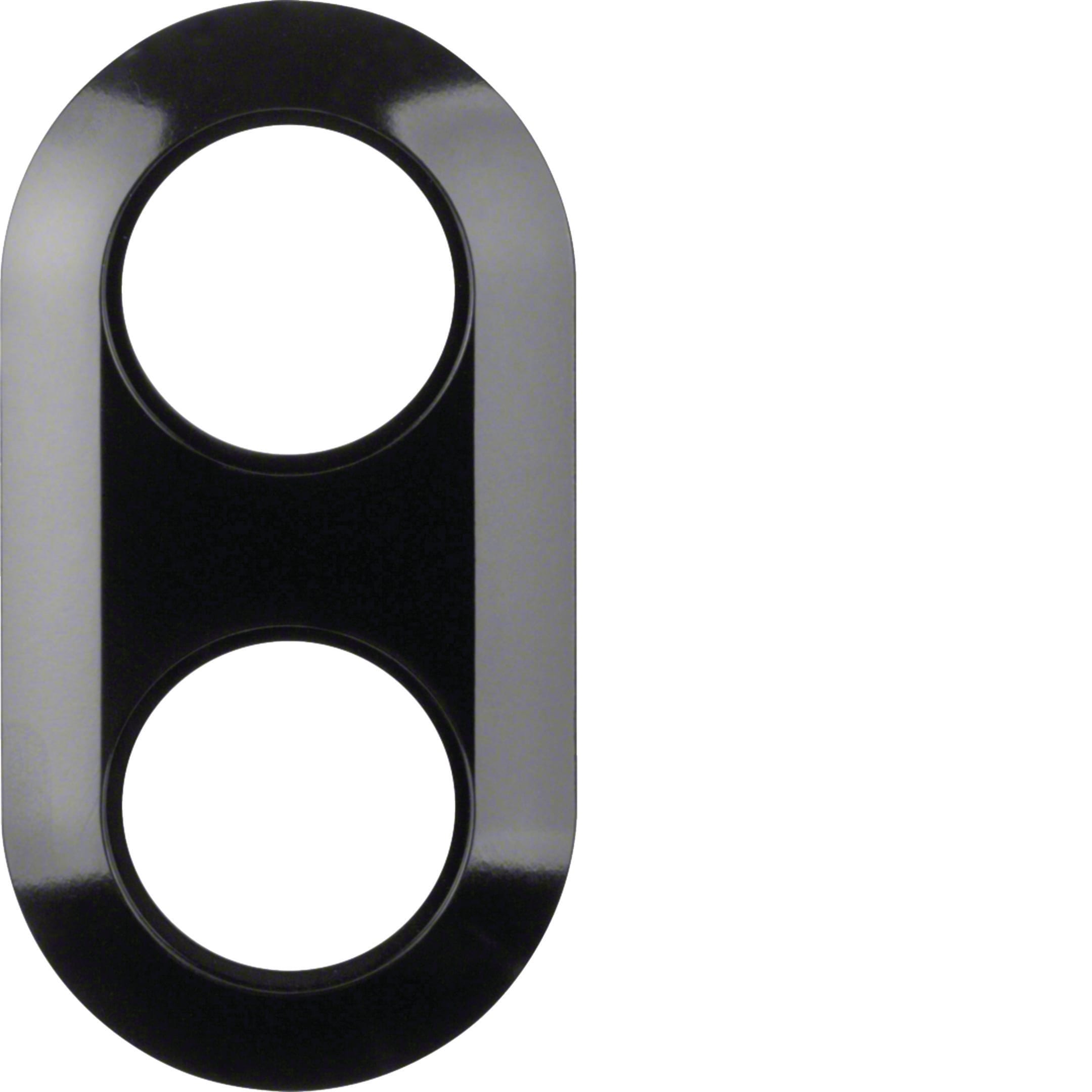 HAGER BOCCHIOTTI - Cornice doppia Serie 1930 nero lucido