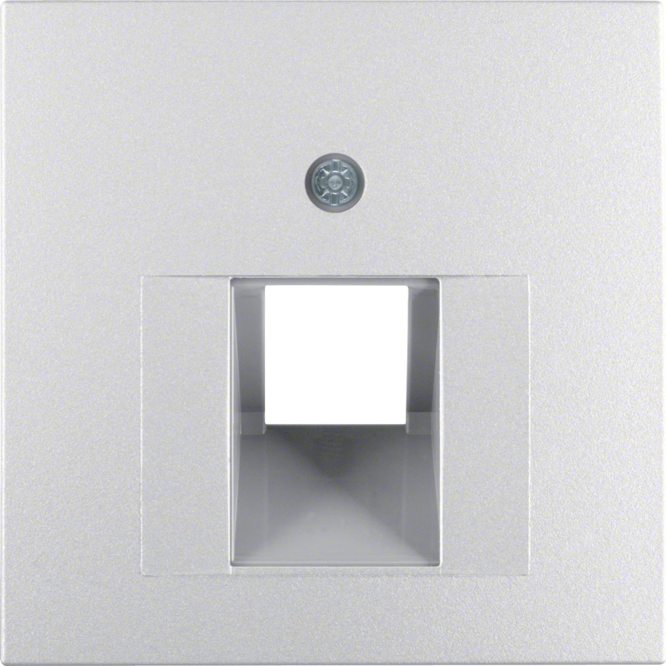 HAGER BOCCHIOTTI - Pezzo centrale per presa RJ universale Berker B.7 alu opaco, verniciato