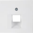 HAGER BOCCHIOTTI - Pezzo centrale per presa RJ universale Berker S.1/B.3/B.7 bianco polare lucido