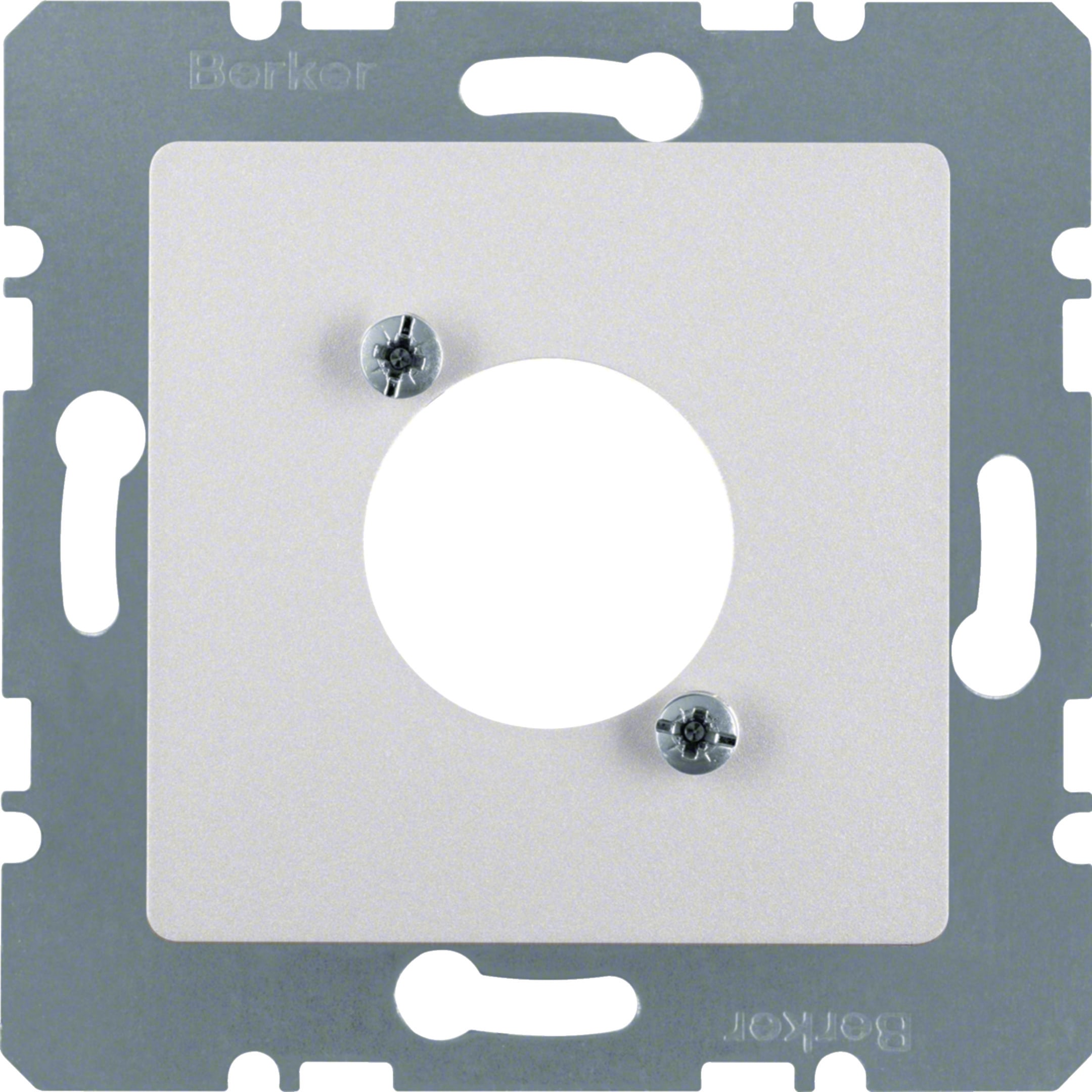 HAGER BOCCHIOTTI - Mascherina centrale per connettore XLR serie D alu opaco, verniciato