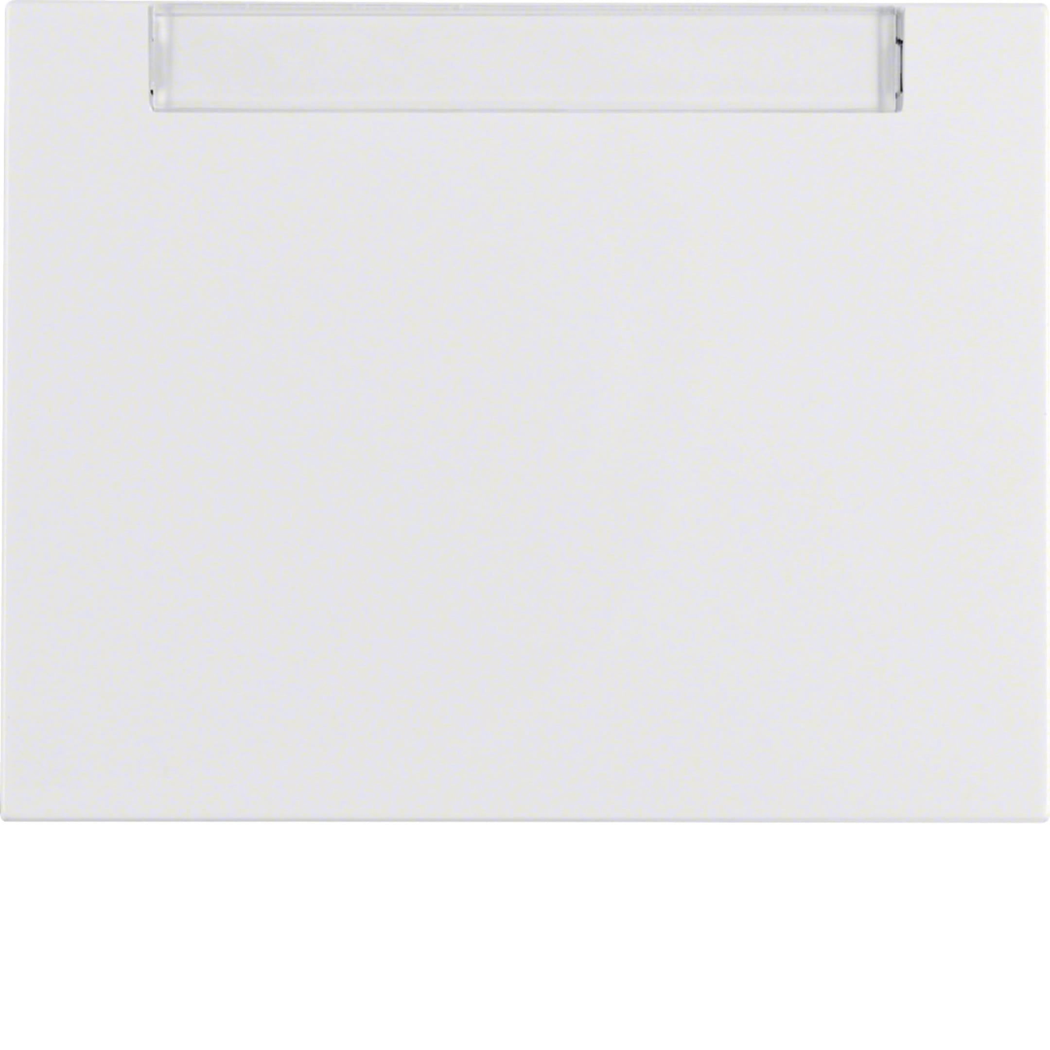 HAGER BOCCHIOTTI - Bilanciere con portaetichetta Berker K.1 bianco polare lucido