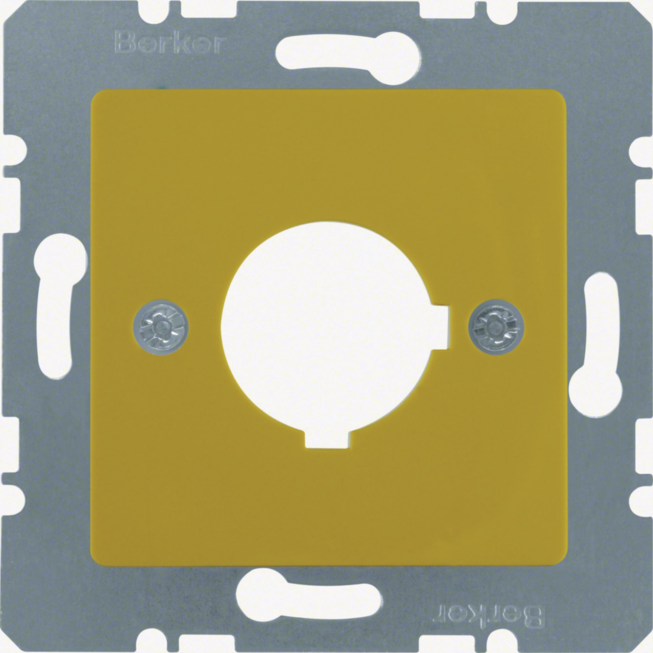 HAGER BOCCHIOTTI - MASCH.C.LE + FORO Ø 22,5 MM GIALLO LUC.