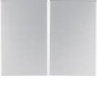 HAGER BOCCHIOTTI - Bilanciere doppio Berker K.5 alu, alluminio anodizzato