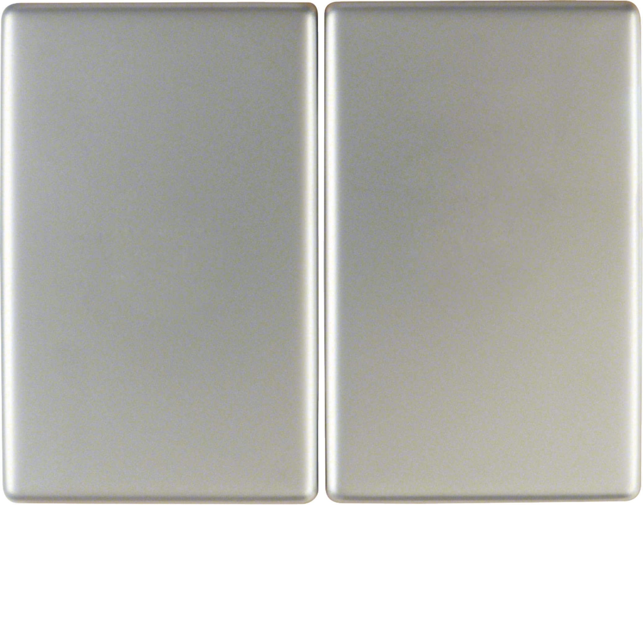 HAGER BOCCHIOTTI - Bilanciere doppio Berker K.5 acciaio inox, metallo opaco